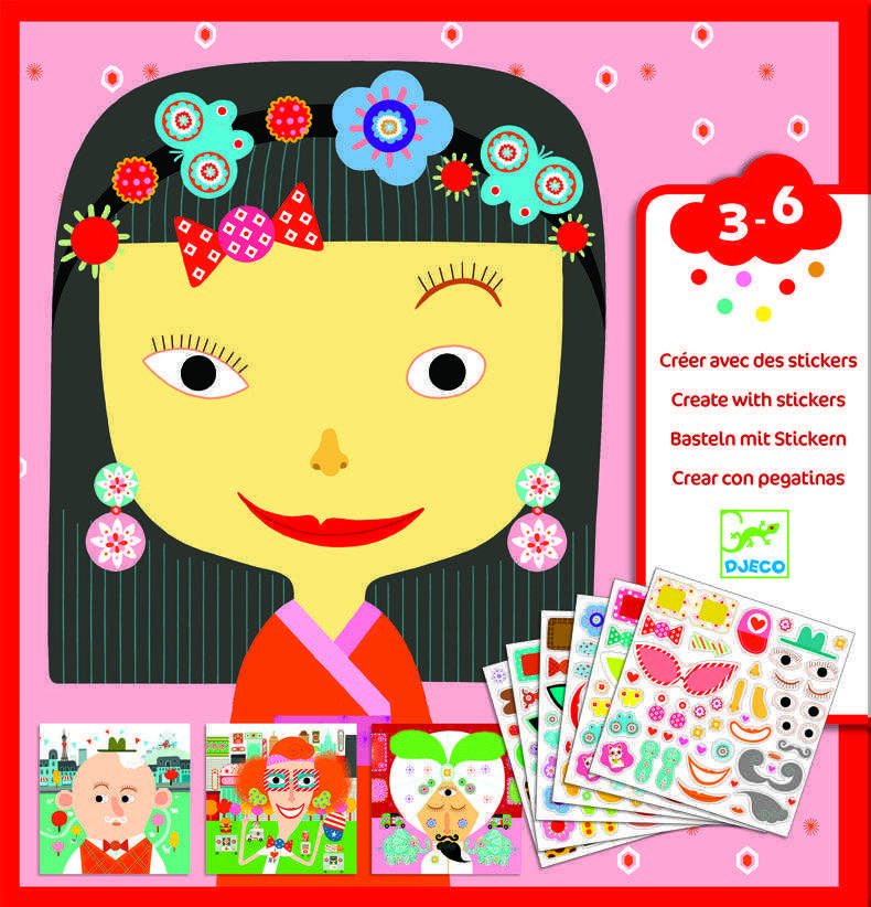 Joc creativ colaje Portrete, Djeco - Imagine 1 [ps:47c88578-0a23-4bfa-baa1-9d2a29cdf279]