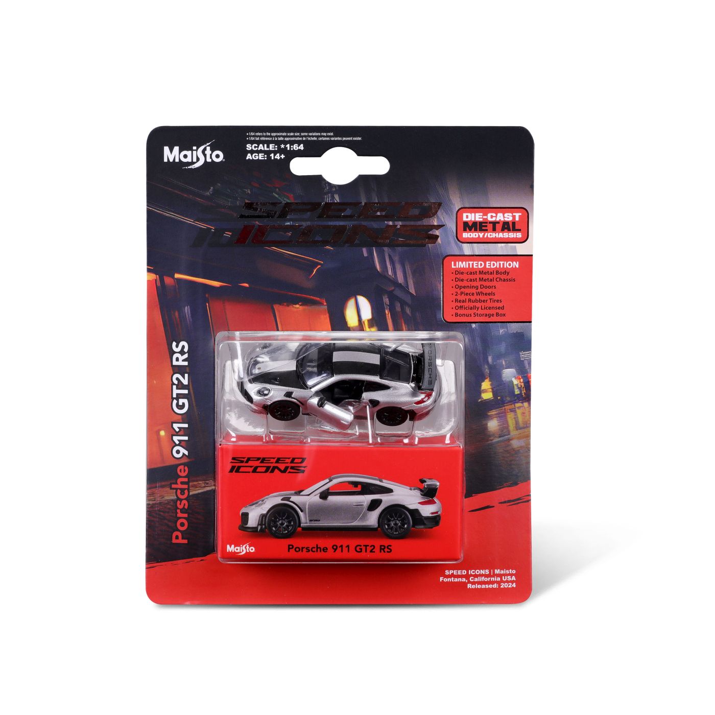 MAISTO MASINUTA METALICA SPEED ICONS PORSCHE 911 GT2 RS - Imagine 1 [ps:524d17cf-9075-40b0-bd3f-4eb92ecf9844]