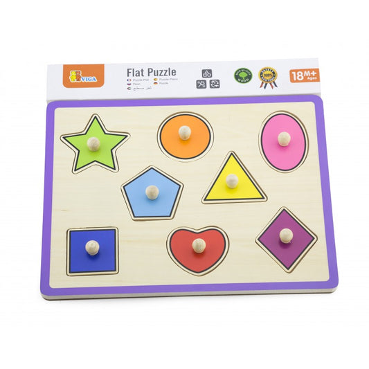 Puzzle cu maner - forme geometrice Viga - Imagine 1 [ps:73487596-cfda-4a30-a16d-e884cd841e22]