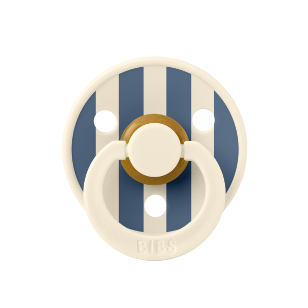 Suzeță BIBS Colour Studio Stripe Latex, 0 luni - Ivory/Blue - 6-12 luni (1) [ps:8ca23565-2abd-4f93-b070-482d05a1beae]