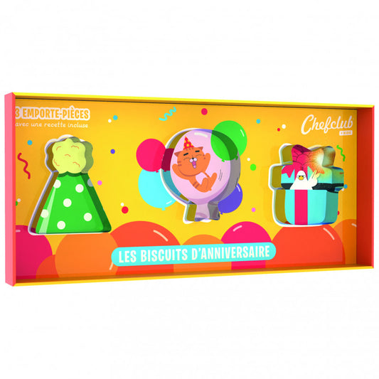 Set de forme pentru Biscuiti de Aniversare, Chefclub kids - Imagine 1