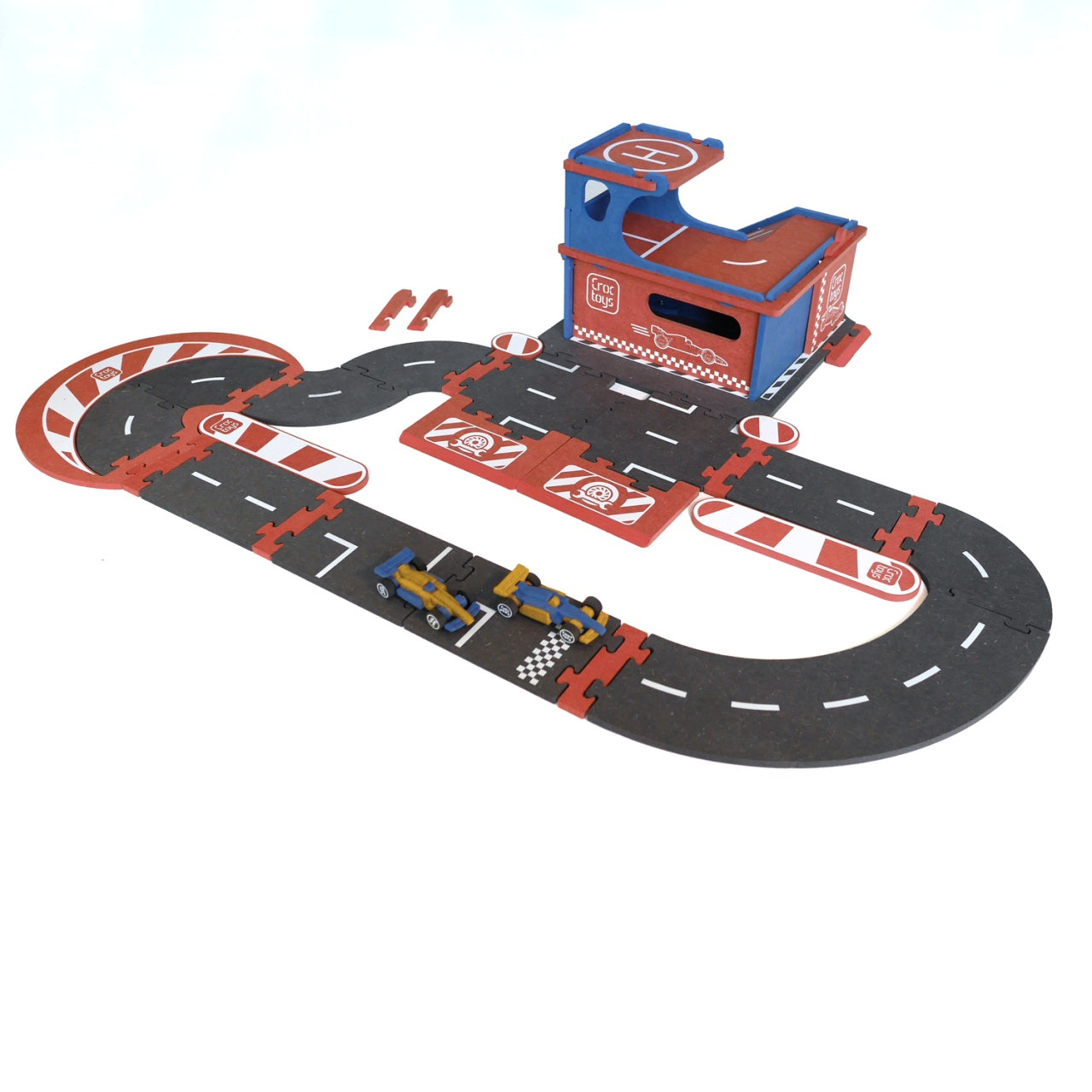 Set de constructie Garaj modular cu pista si 2 masini de - Imagine 1 [ps:98b1d5ae-9503-43ae-beab-b35bc601a262]