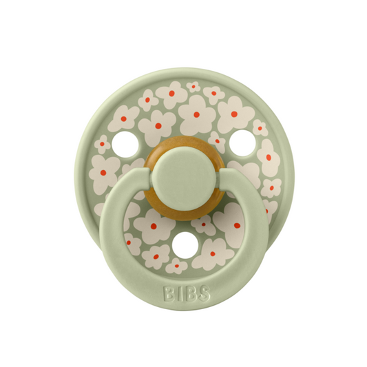 Suziță BIBS Studio Colour Flower Latex, Rotundă, 0 luni, - Sage (1) [ps:dba98403-60b9-4e06-9fb5-e08a0835f7d5]
