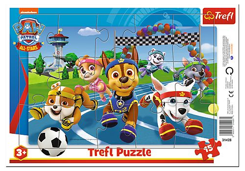 PUZZLE TREFL 15 CU CADRU PATRULA CATELUSILOR CAINI DE AJUTOR - Imagine 1 [ps:e9831bd1-1b46-475c-b0be-ca8e01627d0f]
