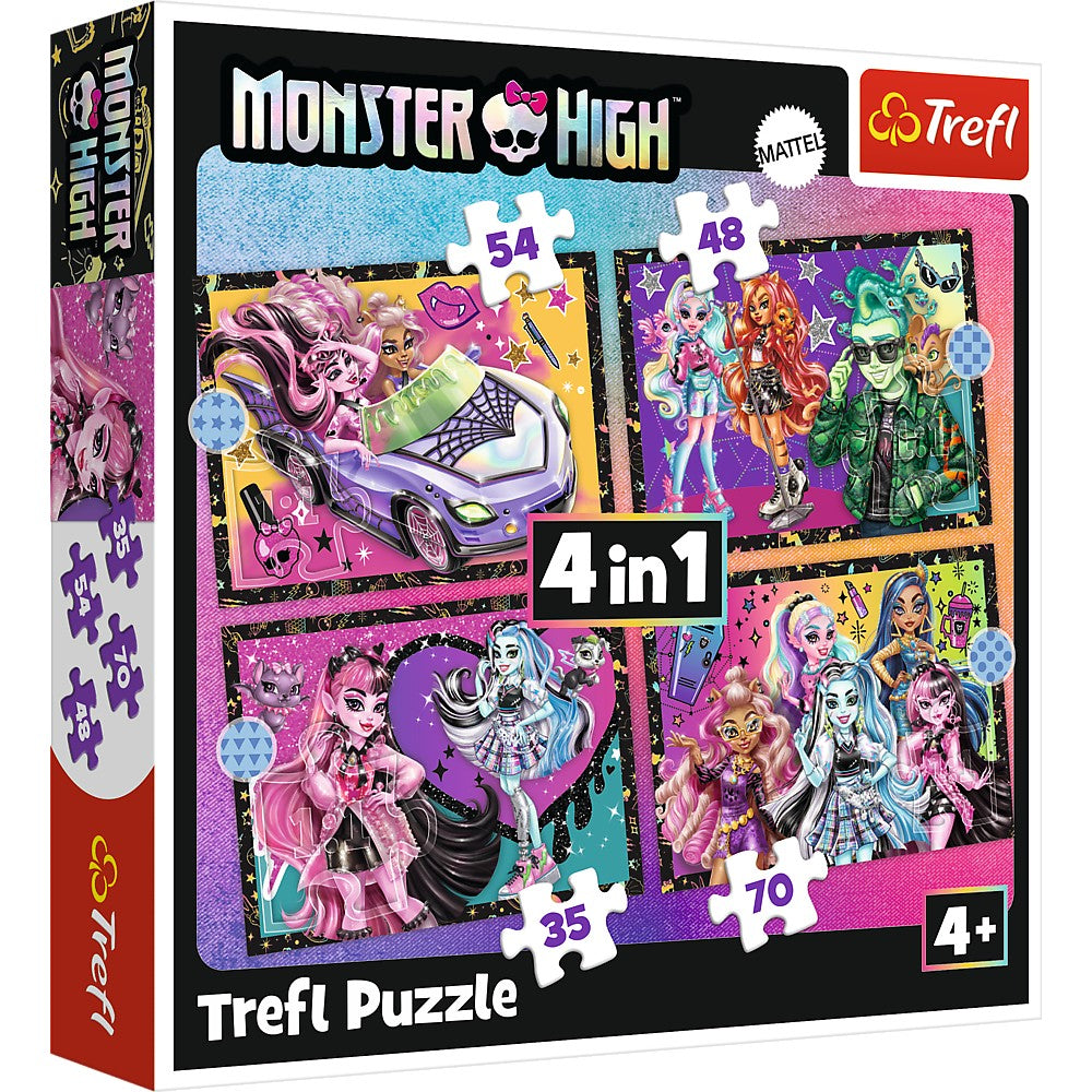 PUZZLE TREFL 4IN1 MONSTER HIGH O ZI ELECTRIZANTA - Imagine 1 [ps:35d10d5c-68ae-4a2f-9a3e-9eddfe711f3d]