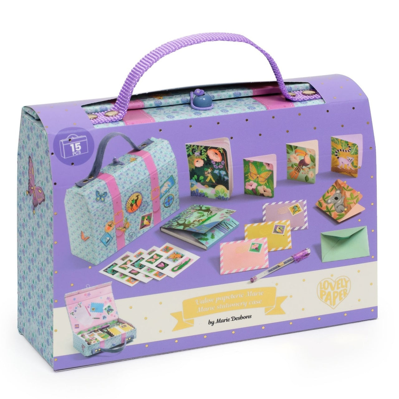 Set de papetarie Marie, Djeco - Imagine 1 [ps:bab3bcce-b78c-424f-af67-539069f695f0]