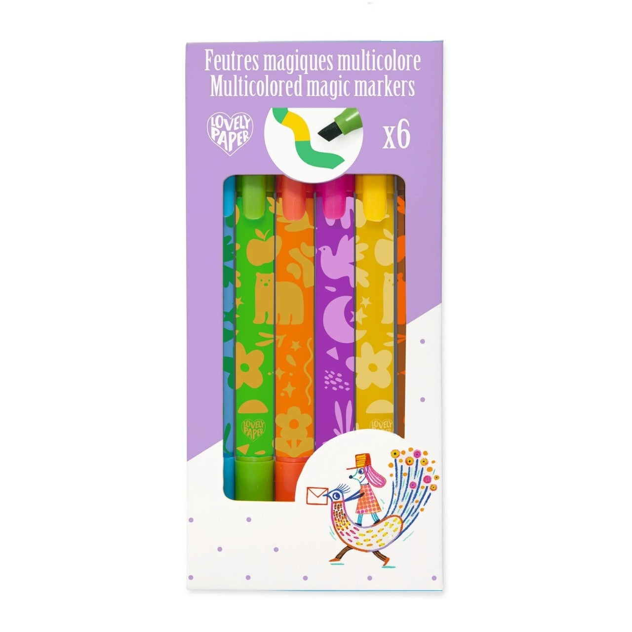 Set 6 carioci magice cu varf dublu, Djeco - Imagine 1 [ps:05b5b869-a7c5-4b80-849a-c72250233fb7]