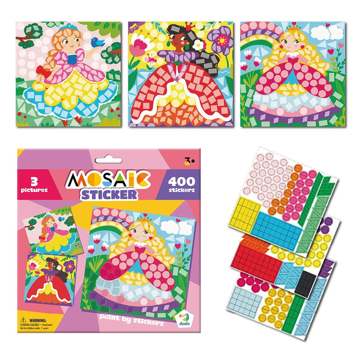 Set Mozaic cu Autocolante Prințese Dodo Toys - Default Title (1) [ps:ec1c165d-e51b-4f04-8626-efd2d78c76a0]