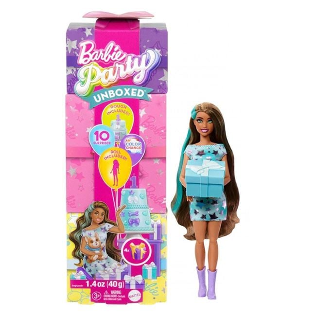 Papusa Barbie Party Unboxed Reveal Blind Box - Mattel - Default Title (1) [ps:6fb7cfd4-6137-4e5d-b73d-2a3e43bb0ad9]