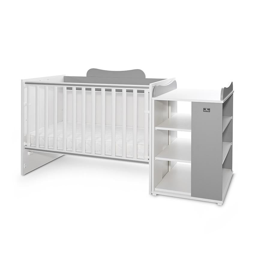 Pătuț Modular Multifuncțional Lorelli Multi, White Orchid - White Stone Grey (1) [ps:f11e1d39-35fd-4e66-9311-598e5190549d]