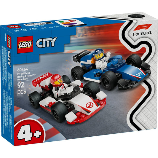LEGO CITY MASINI DE CURSE F1 WILLIAMS RACING SI HAAS F1 - Imagine 1