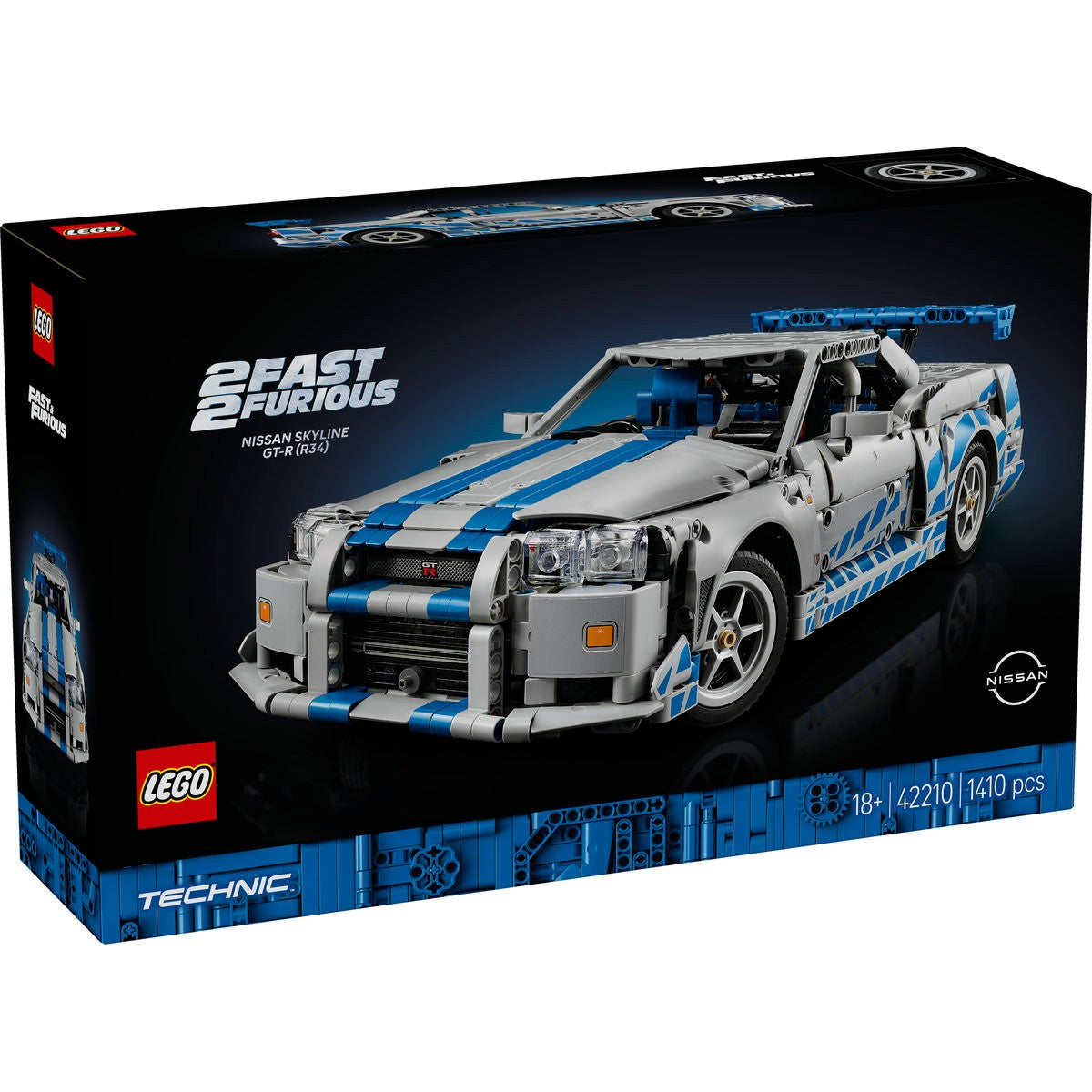 LEGO TECHNIC 2 FAST 2 FURIOUS NISSAN SKYLINE GT-R R34 42210 - Imagine 1 [ps:92685e29-bd5e-4e26-8501-923a43bd8d92]