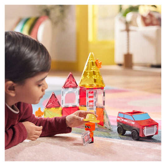 MAGNA-TILES Fire Rescue - Set Jucării Construcție, 27 piese - Default Title (1) [ps:9020b716-2c2d-4df6-b34a-e05c654ac9c0]