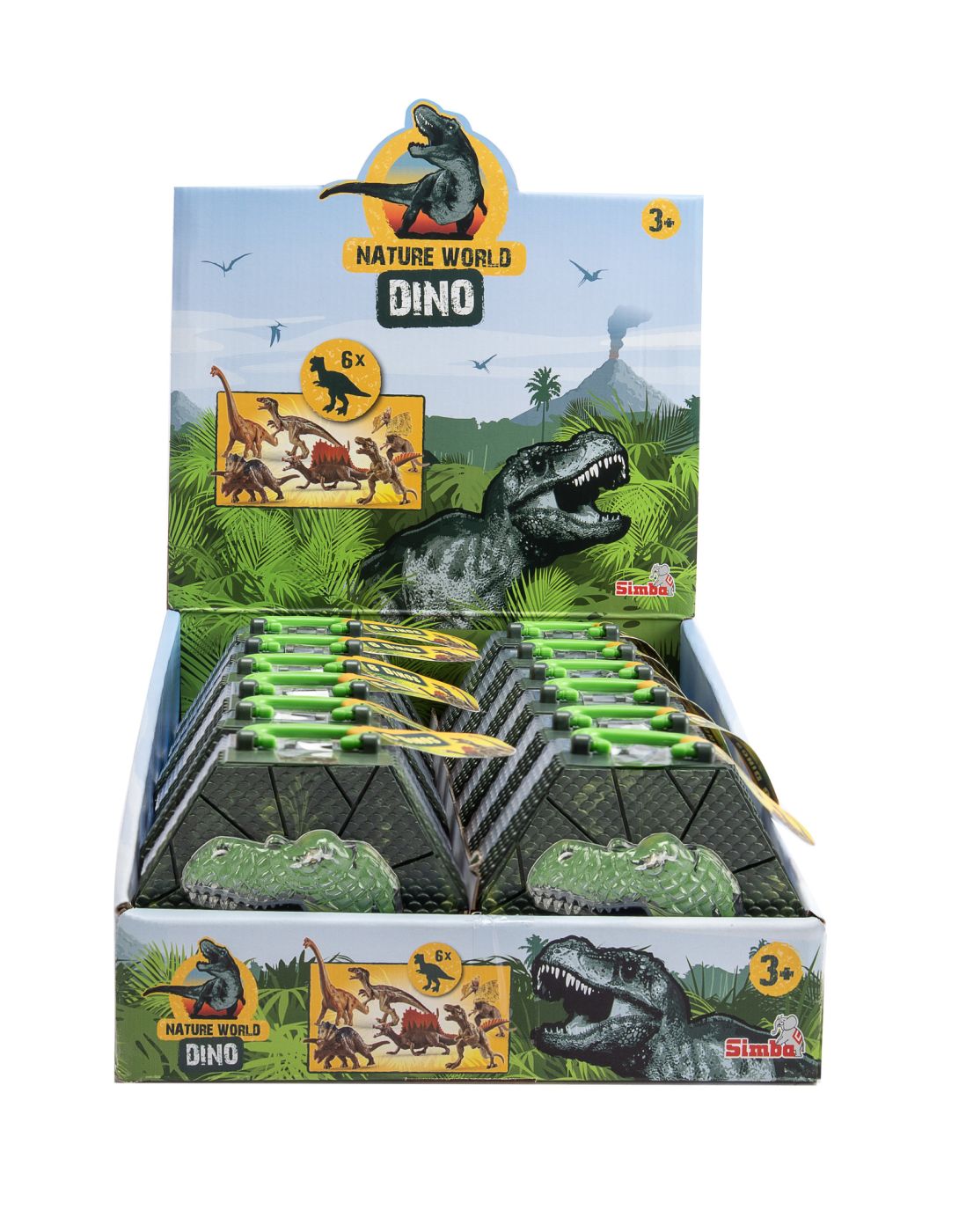 NATURE WORLD DINO SET 6 DINOZAURI IN CUTIE PIRAMIDA Simba - Imagine 1 [ps:b80262da-7d6c-4c27-b5cd-3e2d15c1294a]
