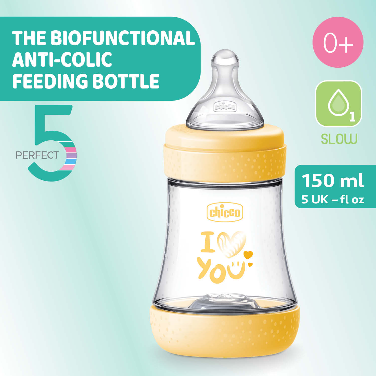 Biberon Chicco Perfect5 PP, tetina s., flux lent, 150ml, - Default Title (1) [ps:27c00d1c-3761-4648-90b0-f499a1a536f1]