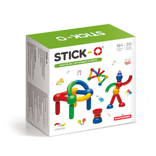 Joc cu magneti Stick-O, Set de baza cu 20 piese Clicstoys - Imagine 1 [ps:a964cffa-dc3c-43a9-930d-49a7f501138d]