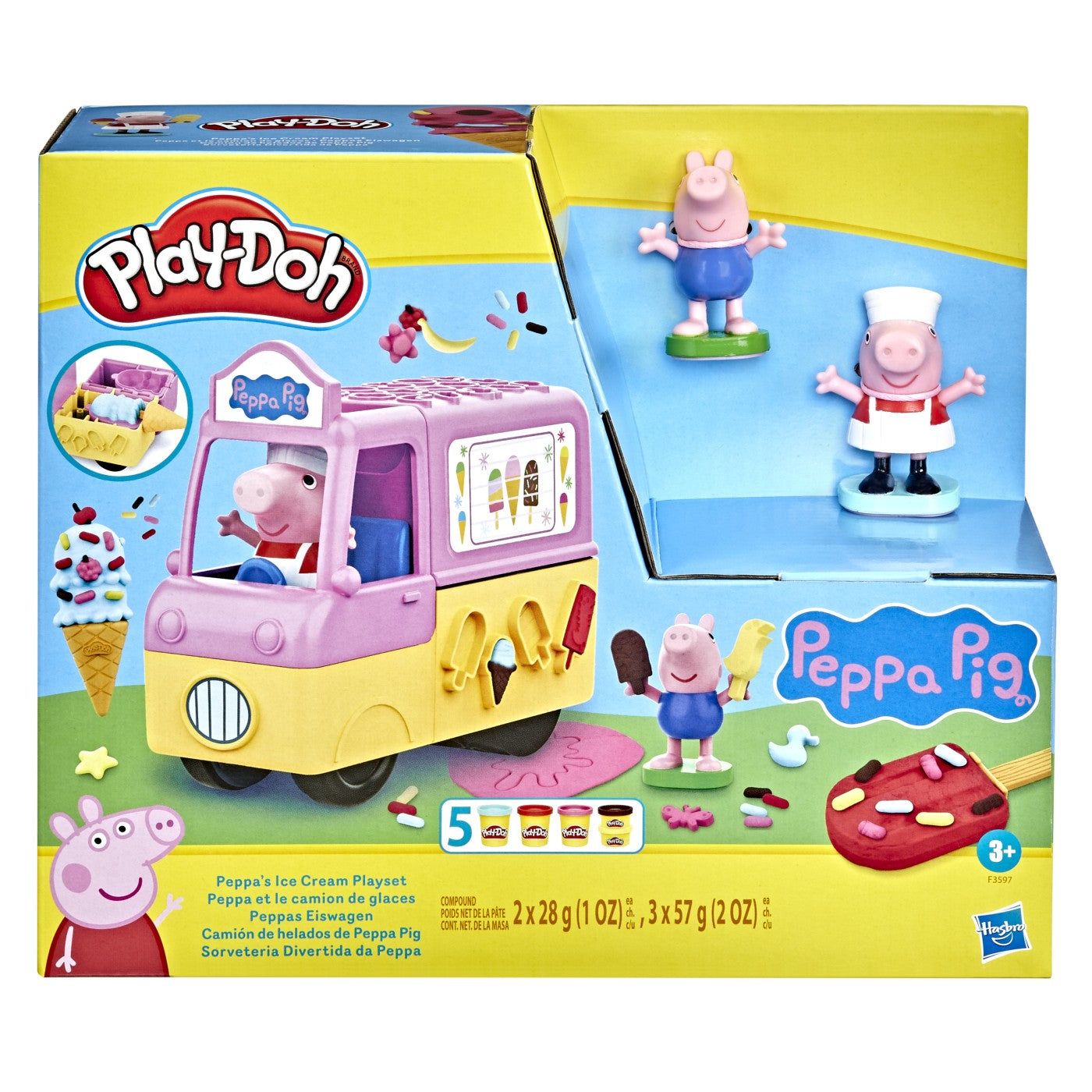 PLAY DOH PEPPA PIG SI MASINA DE INGHETATA Hasbro - Imagine 1