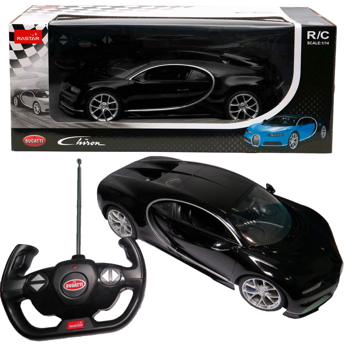 MASINA CU TELECOMANDA BUGATTI CHIRON NEGRU SCARA 1 LA 14 [ps:1aad7526-cc53-4f91-8c1d-d2f6d5139ed5]
