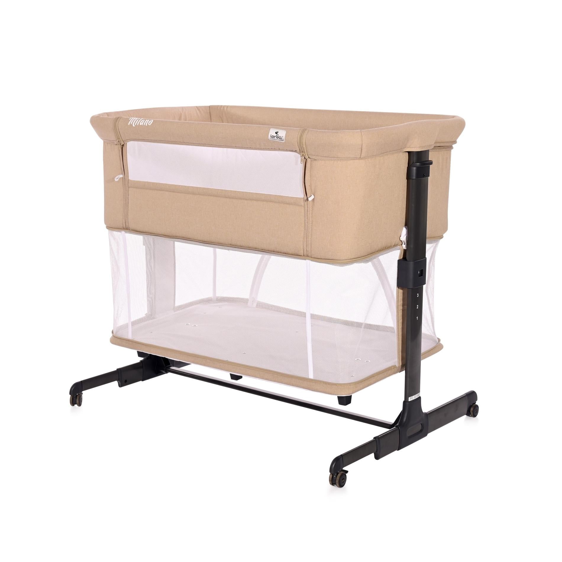 Pătuț 2 în 1 Co Sleeper Milano Pink, Lorelli - Bej (1) [ps:ca9a95af-46c2-4f1e-bb89-fec3a71734d8]