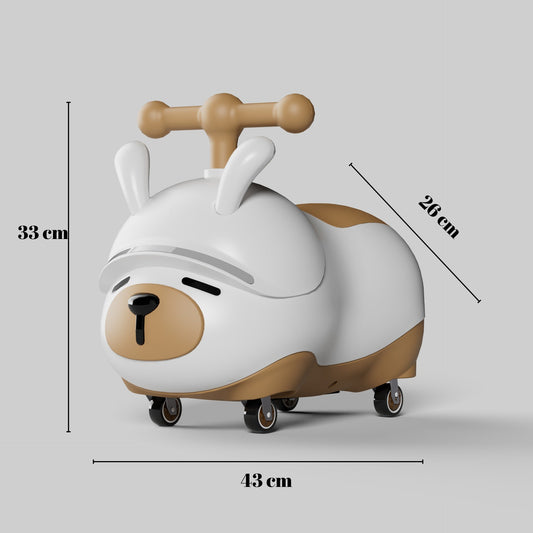 Mașinuță Ride-On Flippy Cățel, Bluetooth, 1-3 Ani, Alb-Maro - Default Title (1) [ps:5476a6bd-a70a-450d-88ec-0239bf3b03ab]