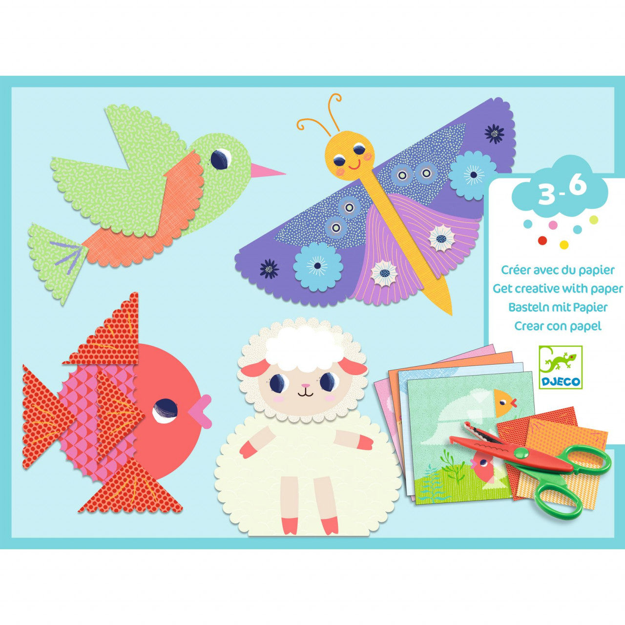 Joc creativ Decupaje cu foarfeca cu taietura ondulata, Djeco - Imagine 1 [ps:e3236753-27ca-4a0d-9c6e-a61ad58927cc]