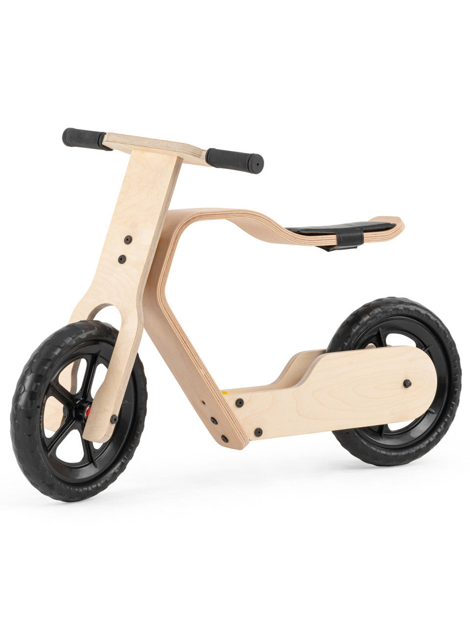 Bicicleta fara pedale MamaToyz RideMe, din lemn natural - Imagine 1