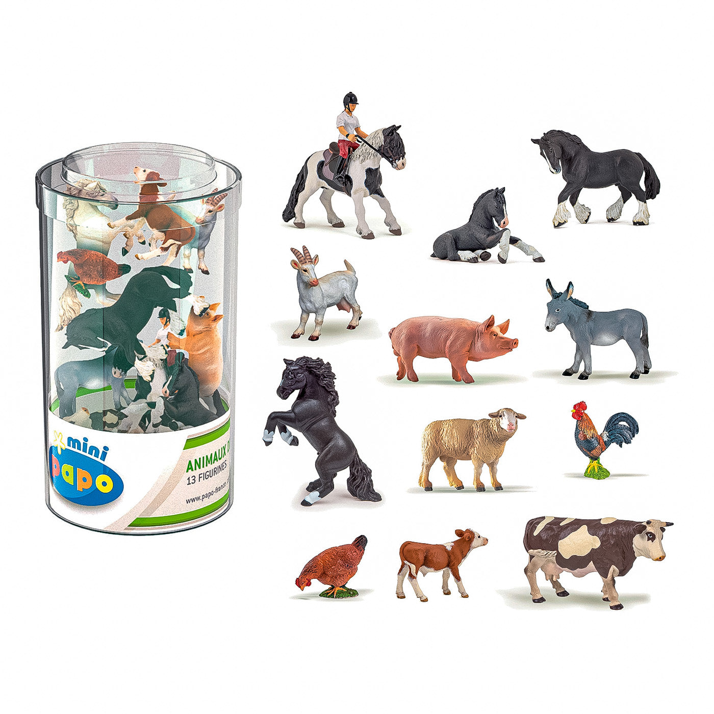 PAPO FIGURINA SET 13 MINIFIGURINE ANIMALE FERMA - Imagine 1 [ps:9ec0b8c3-f991-47d2-bb72-e8f2086b71e2]