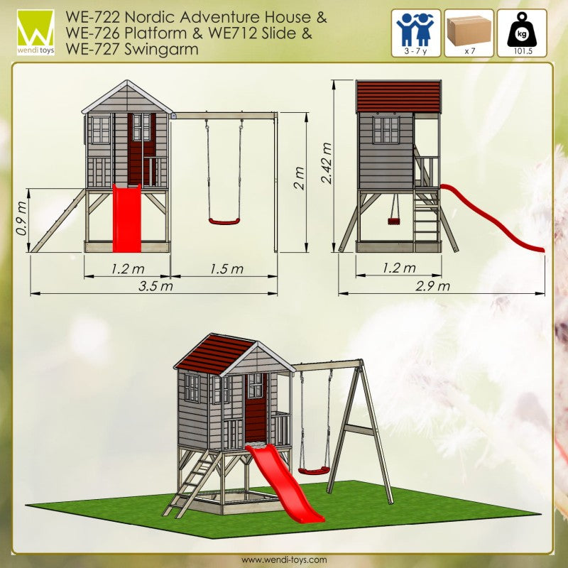 Casuta de gradina Nordic Adventure House cu platforma cu - Imagine 1 [ps:434b91d2-fae4-4b89-b2b8-1f4b09ecf39a]