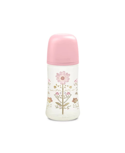 Set Suavinex Premium cu biberon 270 ml, suzetă 0-6 luni și lănțișor, Roz Gold [ps:81e2ce69-2d12-40ef-ab3e-445534c2a47a]