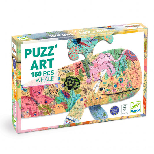 Puzzle Puzz'Art Balena, Djeco - Imagine 1 [ps:c08fa6ea-f23d-4407-9257-104be2374902]