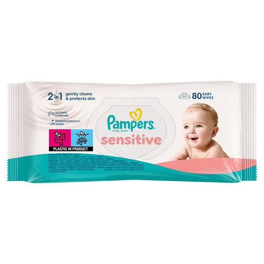 PAMPERS Sensitive, servetele umede, pentru copii, 80 buc - Imagine 1