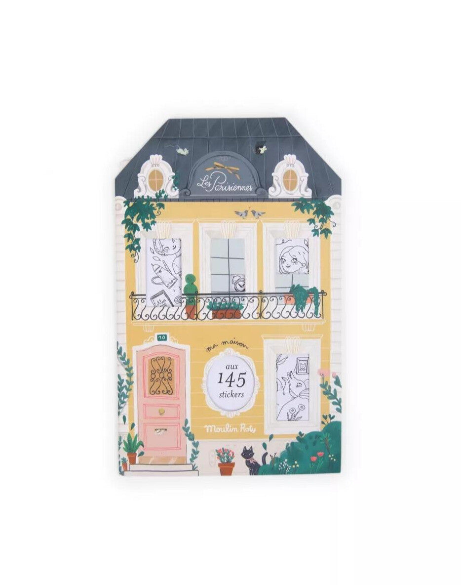 Carte de colorat cu abtibilduri Les Parisiennes, Moulin Roty - Imagine 1 [ps:942abe24-dc17-4567-b856-3381ddcdf93c]