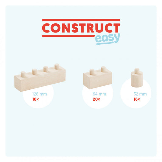 Set gama Construct Easy format din 46 piese, cu piese tip Lego, Walachia [ps:e0c0d528-4660-483b-a876-360a13dfea44]