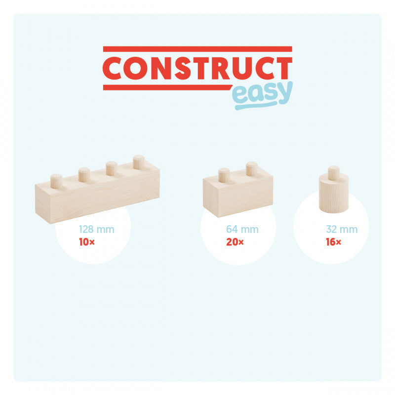 Set gama Construct Easy format din 46 piese, cu piese tip Lego, Walachia [ps:e0c0d528-4660-483b-a876-360a13dfea44]