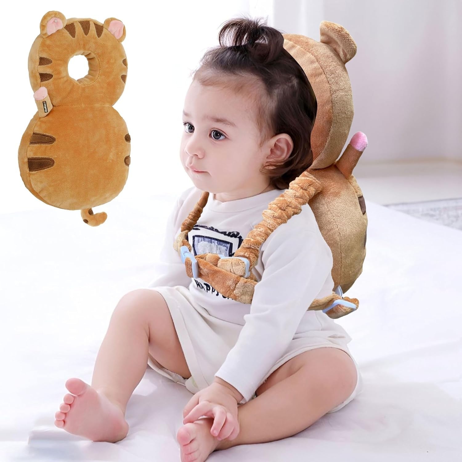 Perna Protectie Cap Bebelusi Flippy, Elefant Plus, Gri - Tigru (1) [ps:c8e4fa80-d421-4bcf-837a-98a29cca14a2]