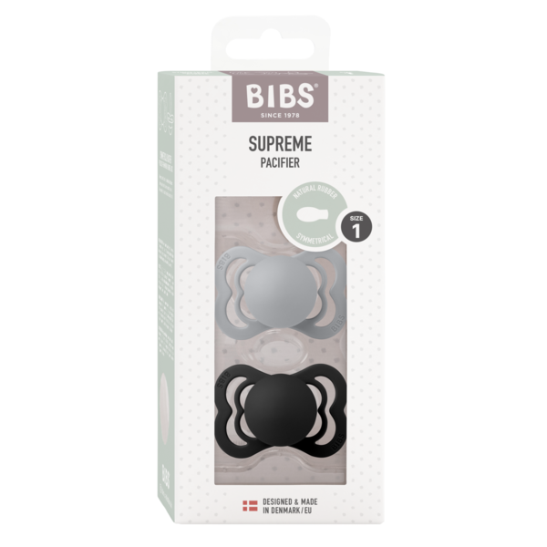 Set 2 Suzete BIBS Supreme Latex, 6 luni, Ivory/Sage - Cloud/Black (1) [ps:a55eb1c8-9796-40d3-90d0-e93a8a98247d]