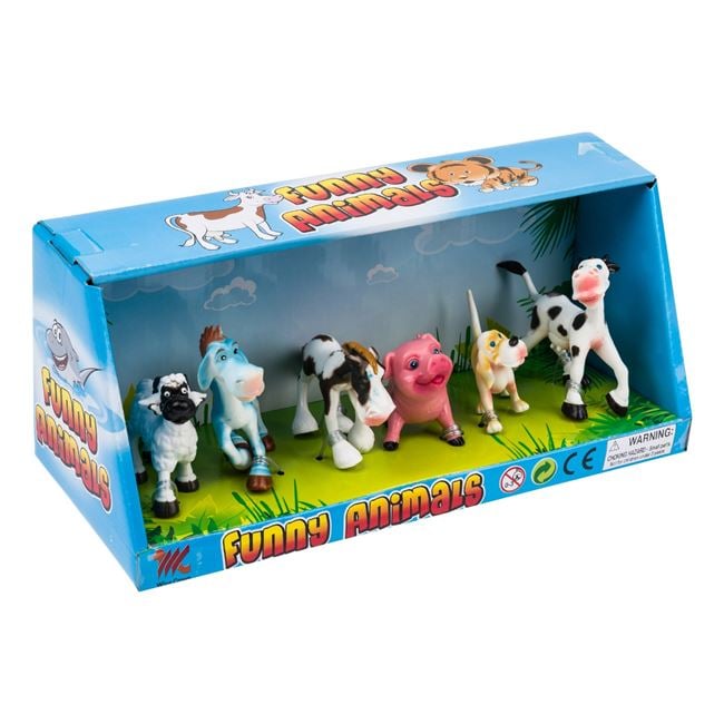 Figurine Animale de la Fermă Cartoon Jumbo - Set 6 Bucăți - Default Title (1) [ps:cbdaac04-00eb-4088-981d-eb04911806a6]