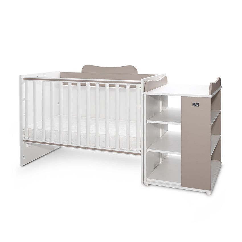 Pătuț Modular Multifuncțional Lorelli Multi, White Orchid - alb bej (1) [ps:76921e94-2d93-4f98-9801-804358a8a677]