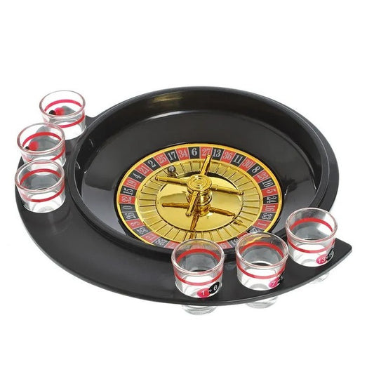 Joc de Băut Ruletă Flippy cu 6 Pahare de Shot | Roșu/Negru - Rosu/Negru (1) [ps:a345a434-0aa0-43a5-97e0-4db96d417d2b]