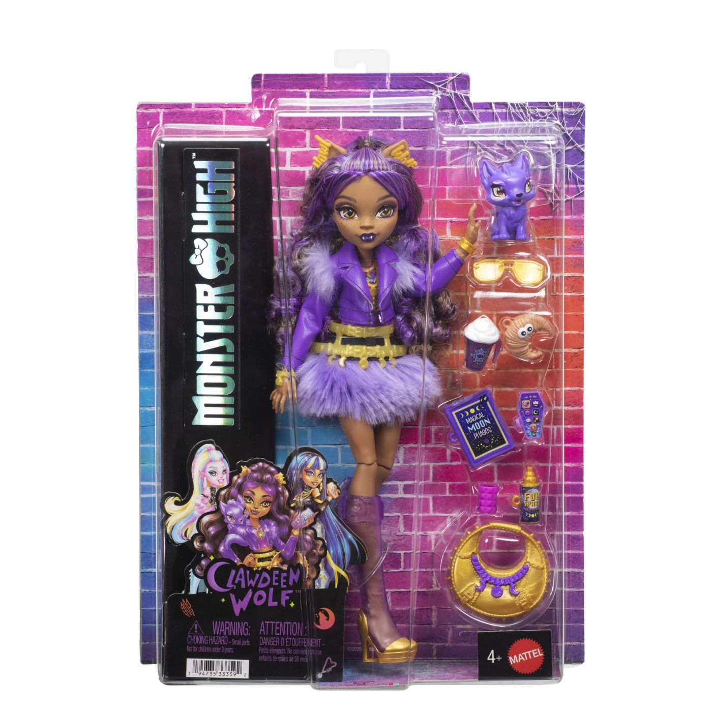 MONSTER HIGH PAPUSA CLAWDEEN WOLF CU ACCESORII Mattel - Imagine 1