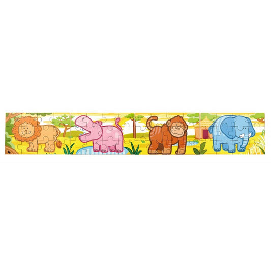 Puzzle conectabil 4 in 1 - Jungla, Viga - Imagine 1