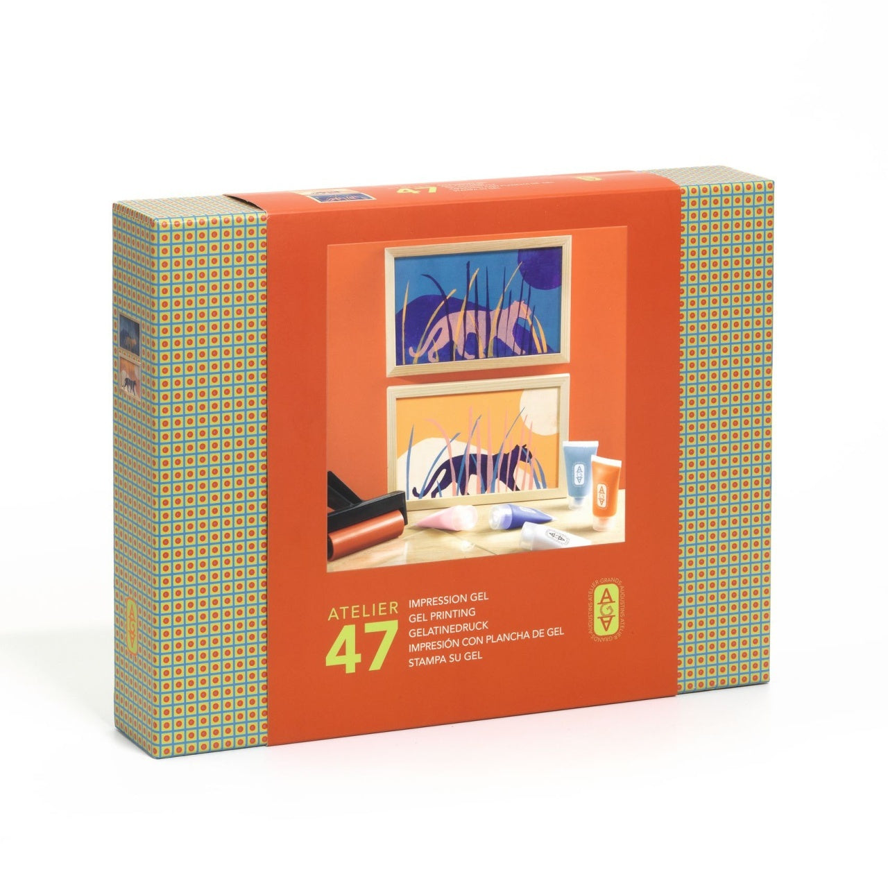 Atelier creativ 47 pentru adulti Imprimare pe gel, Djeco - Imagine 1 [ps:68de9645-5306-472d-af4a-05aa77bfea98]