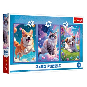 Puzzle Câini și Pisici Fantastice 3 în 1 Trefl - Jumbo - Default Title (1) [ps:907b9db3-3de4-4961-a4fc-2630af1e9d55]