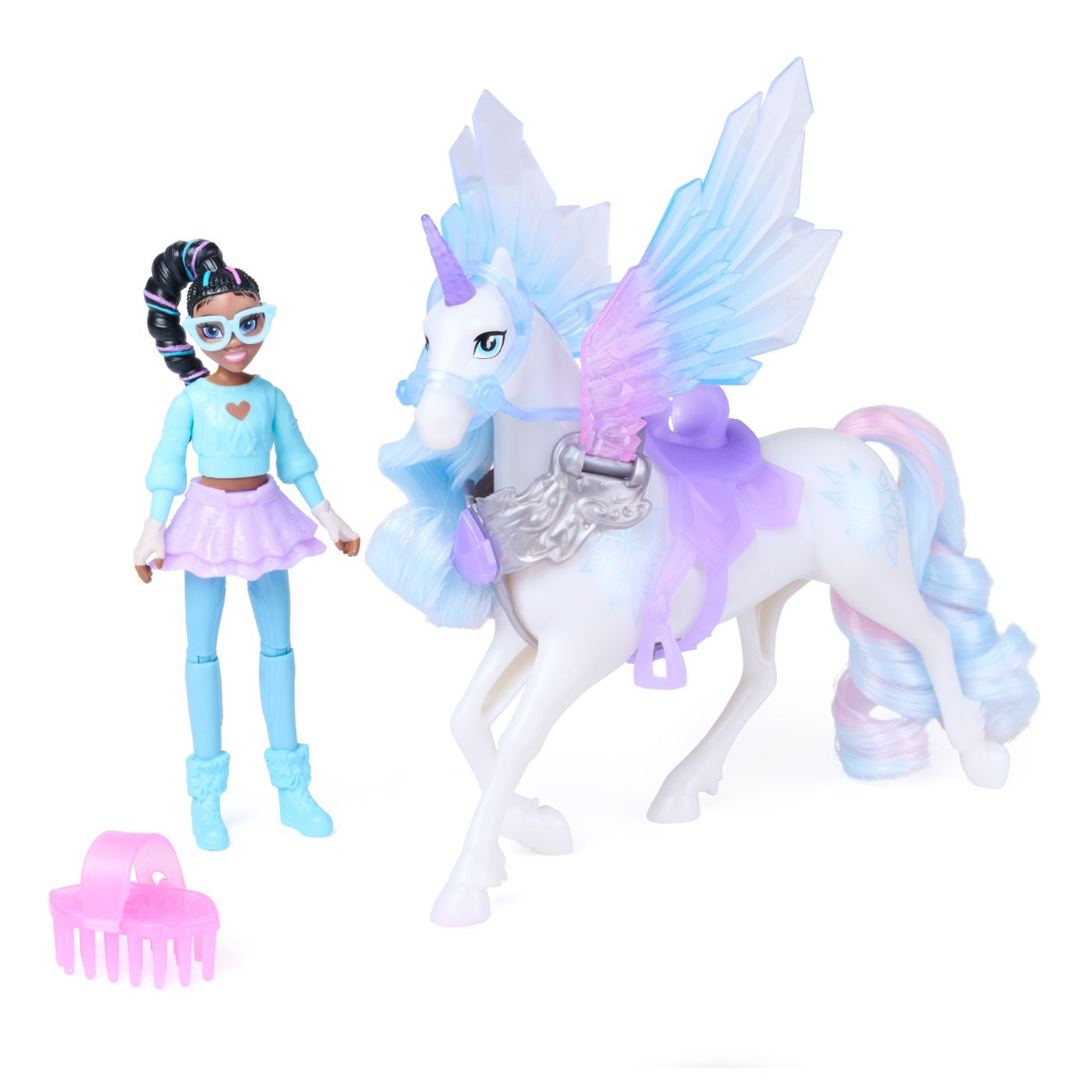 Set Unicorn Academy Magia Aripilor Layla și Glacier | Spin - Default Title (1) [ps:ecd32af1-8453-4a89-a7b9-cc68ccd12fb0]