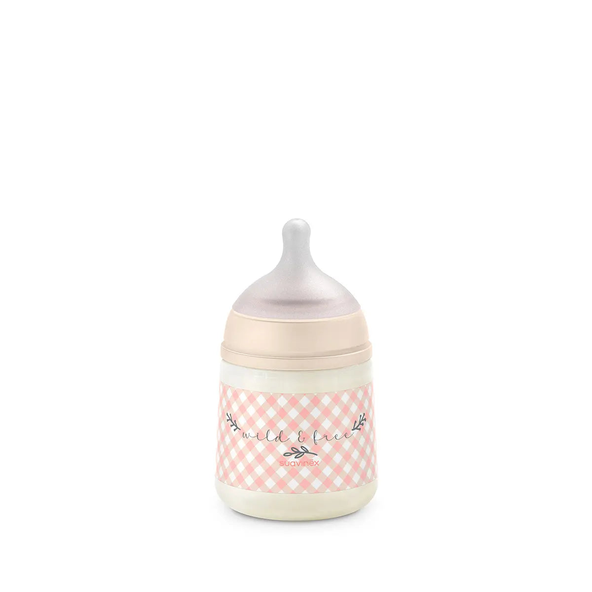 Biberon Suavinex SX Pro 150ml, Debit Lent S - Wild & Free - Roz (1) [ps:9f43e0dd-5625-4eda-98bd-153cc6a54f2c]
