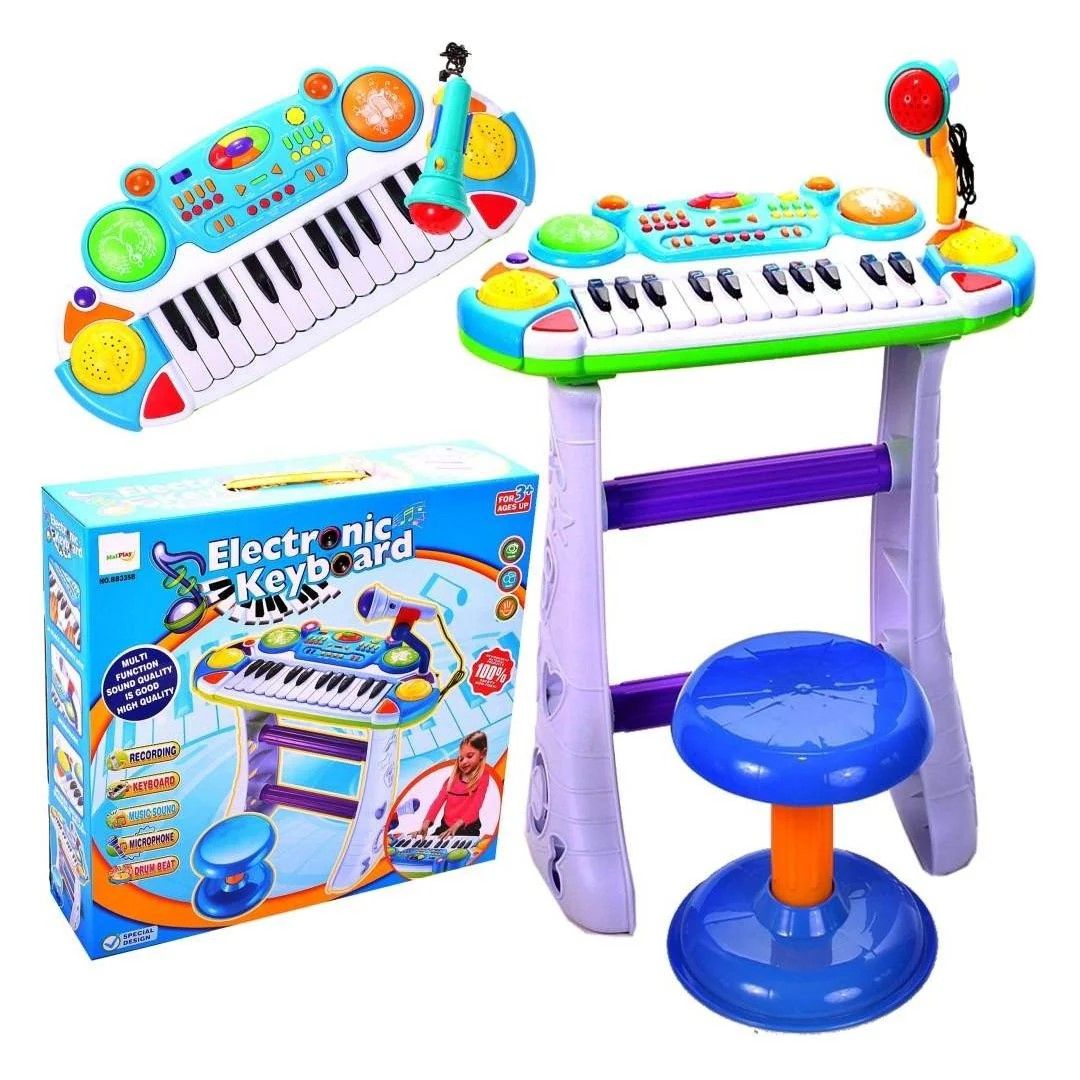 INSTRUMENT MUZICAL PIANINA ELECTRONICA MALPLAY CU SCAUN - Imagine 1