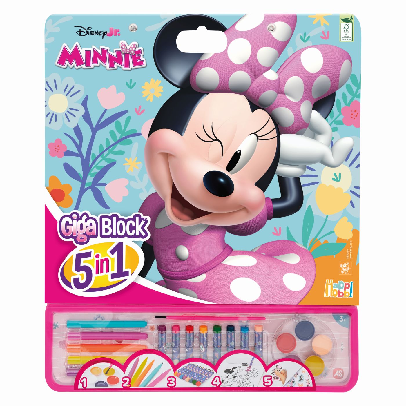 HAPPI HOBBI SET PENTRU DESEN GIGA BLOCK 5 IN 1 MINNIE - Imagine 1 [ps:4c57df8b-6d74-41a3-85ba-045fd064d9db]