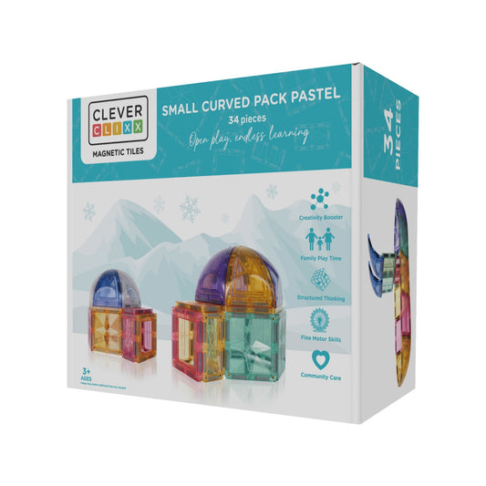 Set magnetic de constuit Dome pastel 34 piese, Cleverclixx - Imagine 1 [ps:5fe3bdff-f1ac-4494-9efa-dfb4ce3ce313]