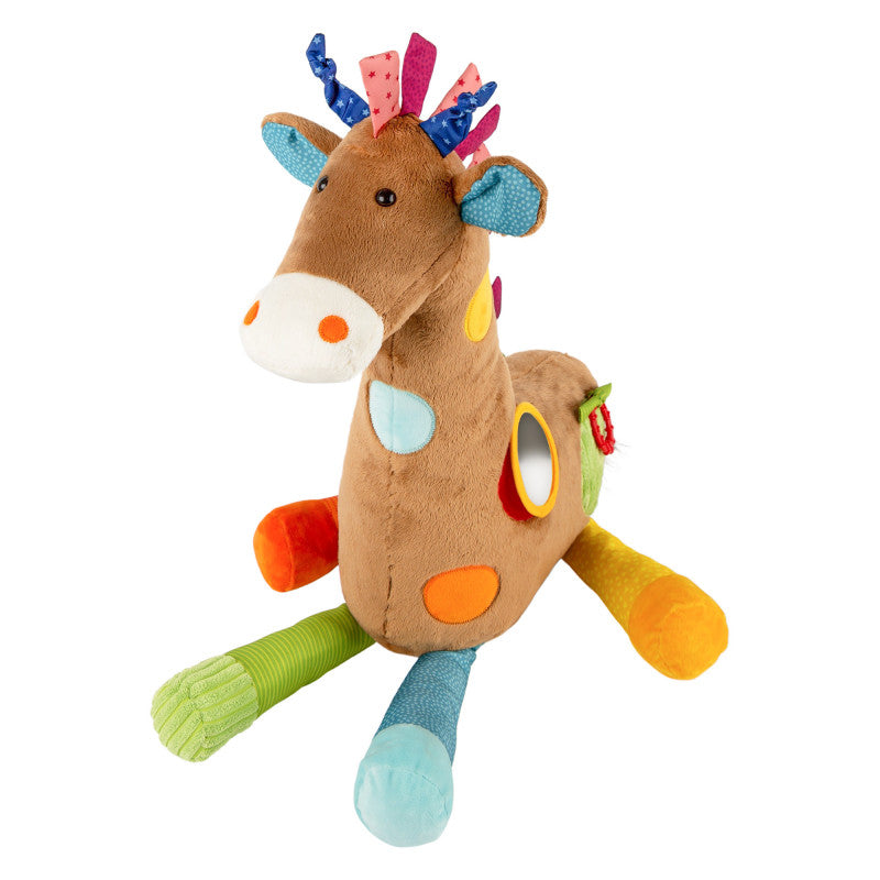 Jucarie gigant din plus cu activitati Girafa, PlayQ Sigikid - Imagine 1