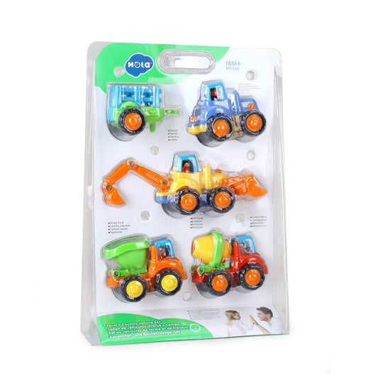 SET 4 VEHICULE LA FERMA Jucarii Bebe - Imagine 1 [ps:27670f94-6c01-49fb-92c5-7454caaa290e]